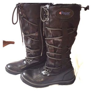 Pajar Leather And Fabric winter boots  size 8.5